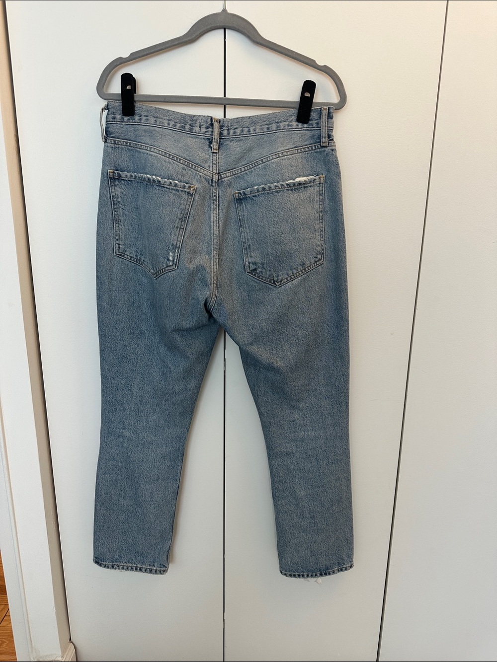 Agolde Riley High Rise Distressed Jeans - Picture 3 of 4